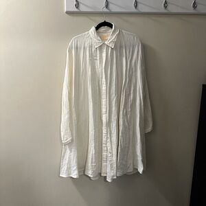 Myrah Penaloza long sleeve button down dress